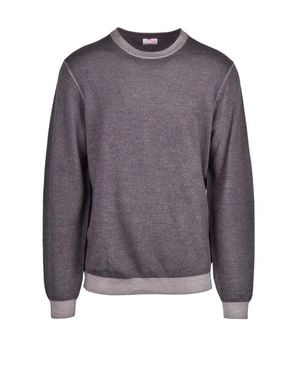 Sun 68 Merino Wool Crewneck Sweater - Gray