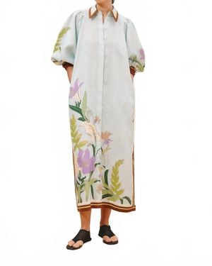 ALÉMAIS Alfie Shirtdress - Metallic