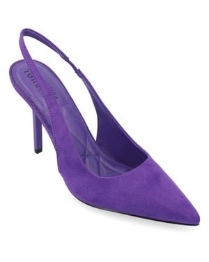 Journee Collection Wide Width Elenney Pumps - Purple