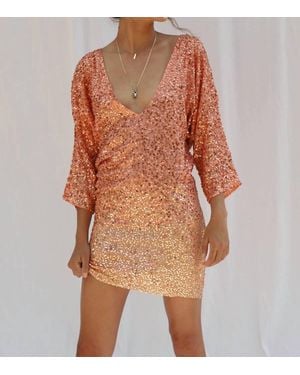 Jen's Pirate Booty Boombox Mini Dress - Orange
