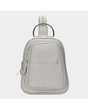 Fashnzfab Solid Faux Leather Sling Bag - Gray