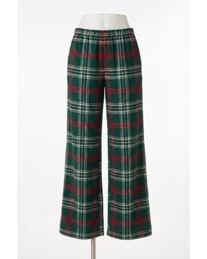 Z Supply Plaid Lounge Pant - Green