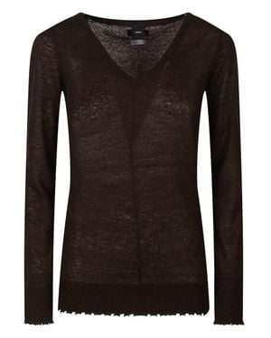 Pinko Oporto Lightweight Semi Sheer Sweater - Black