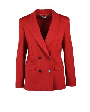 Marella Nuptial Double-Breasted Blazer - Red
