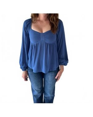 AEMI + CO Silvana Top - Blue