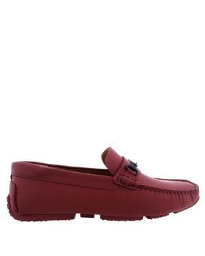Bally Pitaval Slip-On Driver Shoes - Red