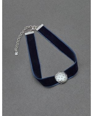 Lucky Brand Pave Pendant Choker - Blue