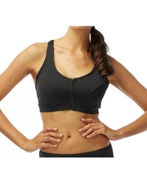 Coco Reef Barbados D-Cup Pure Racer Back Zip Front Underwire Bikini Top - Black