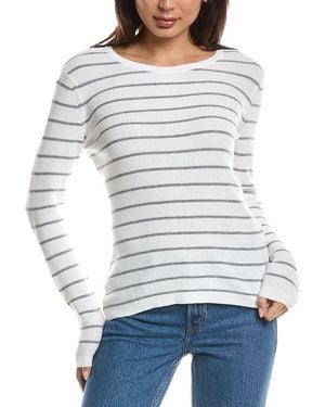 Forte Thermal Crewneck Cashmere-Blend Sweater - Gray