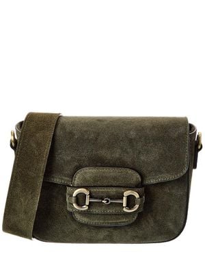 Persaman New York Melody Suede Crossbody - Green