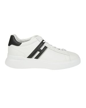 Hogan H580 Calf Leather Low Sneakers - White