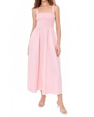 Pistola Genevieve Embroidered Dress - Pink