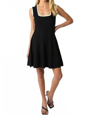 Olivaceous Audrey Mini Dress - Black