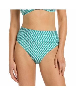 Jets by Jessika Allen Asceno Fold Bikini Bottom - Blue
