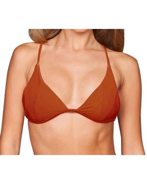 Stone Fox Triangle Isla Bikini Top - Orange