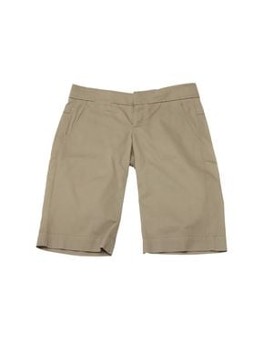 Vince Lightweight Cotton Bermuda Shorts - Brown