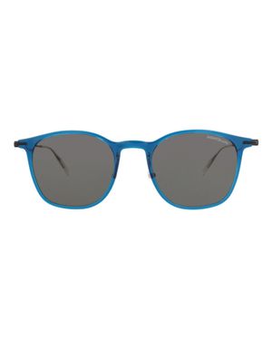 Montblanc Round-Frame Injection Sunglasses - Blue