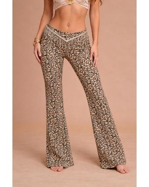 Pretty Garbage Low Rise Lounge Pants - Natural