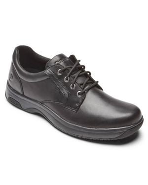 Dunham 8000 Service Plain Toe Oxford Shoes - Black