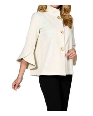 FRANK LYMAN Petal Sleeve Jacket - Natural