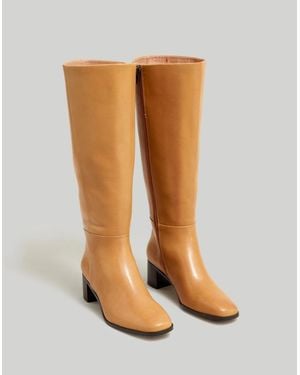 Madewell The Monterey Nn033 Tall Boot Distant Sand Extended Calf Ver1346 - Yellow