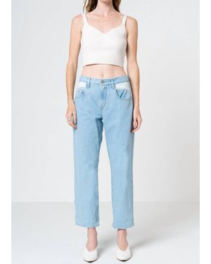NOEND Elena Relaxed Tapered Jeans - Blue