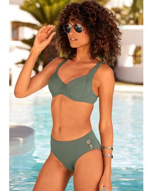 Lascana Classic Underwire Bikini Top - Green