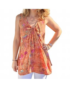 Lost River Flowy Tank Top - Red