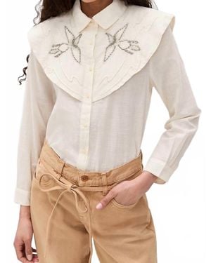 The Great Beaded Partridge Shirt - Natural