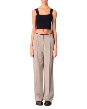 Maje Pigrisa Wide-Leg Pants - Gray