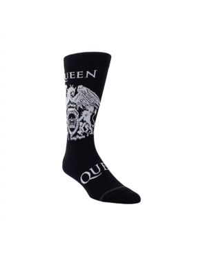 Perri's Socks Queen Crest Crew Sock - Black