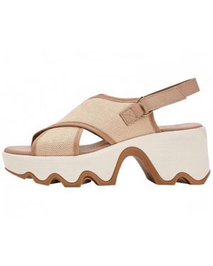 Sorel Kinetic Aura Slingback Txt Sandals - Natural