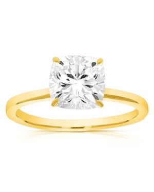 Vir Jewels 2 Cttw Cushion Lab Grown Diamond Engagement Solitaire Ring - Metallic