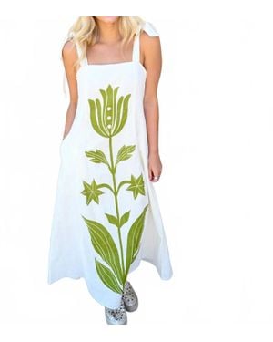 Thml Garden Muse Maxi Dress - Green