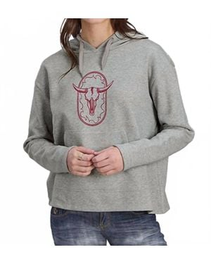 Roper Cotton Fleece Hooded Sweatshirt - Gray