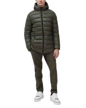 Suns Reversible Stretch Nylon Parka Featuring Quilted - Green