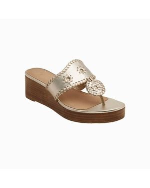 Jack Rogers Jacks Mid Wedge Stacked Sandal - Brown