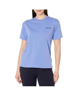 Marmot Sunshine T-Shirts Getaway Short Sleeve Crew Neck Frog210 - Blue