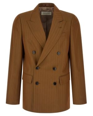 Dries Van Noten Wool Blazer - Brown