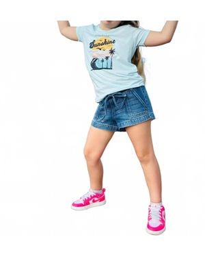 Kancan Girls Denim Shorts - Blue