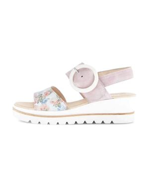 Gabor 4.645 Wedge Sandal - White