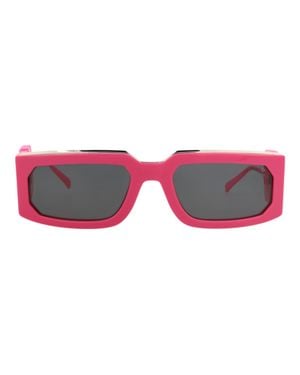 Philipp Plein Square-Frame Acetate Sunglasses - Pink