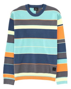 Paul Smith Striped Long-Sleeve Sweater - Blue