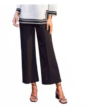 Karen Kane Pintuck Wide Leg Pants - Blue