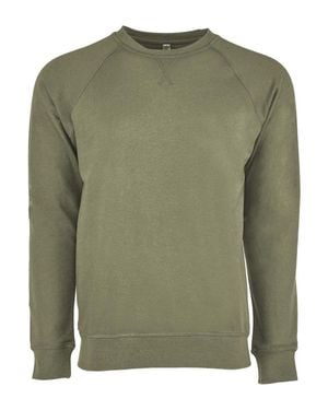 Next Level Laguna Raglan Crewneck Sweatshirt - Green