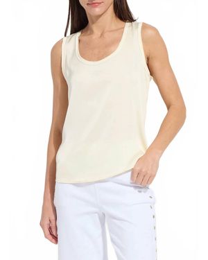 Lyssé Filipa Mixed Media Tank - White
