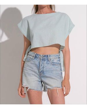 Elan Marina Side Tie Top - Blue