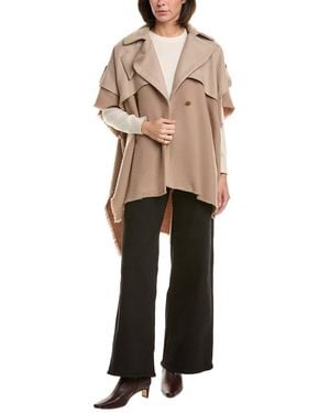 Rag & Bone Wool Trench Poncho - Natural