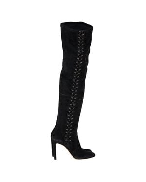 Jimmy Choo Marie 100 Knee-High Boots - Black