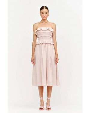SOFIA The Label Blushing Boardwalk Stripe Dress - Pink